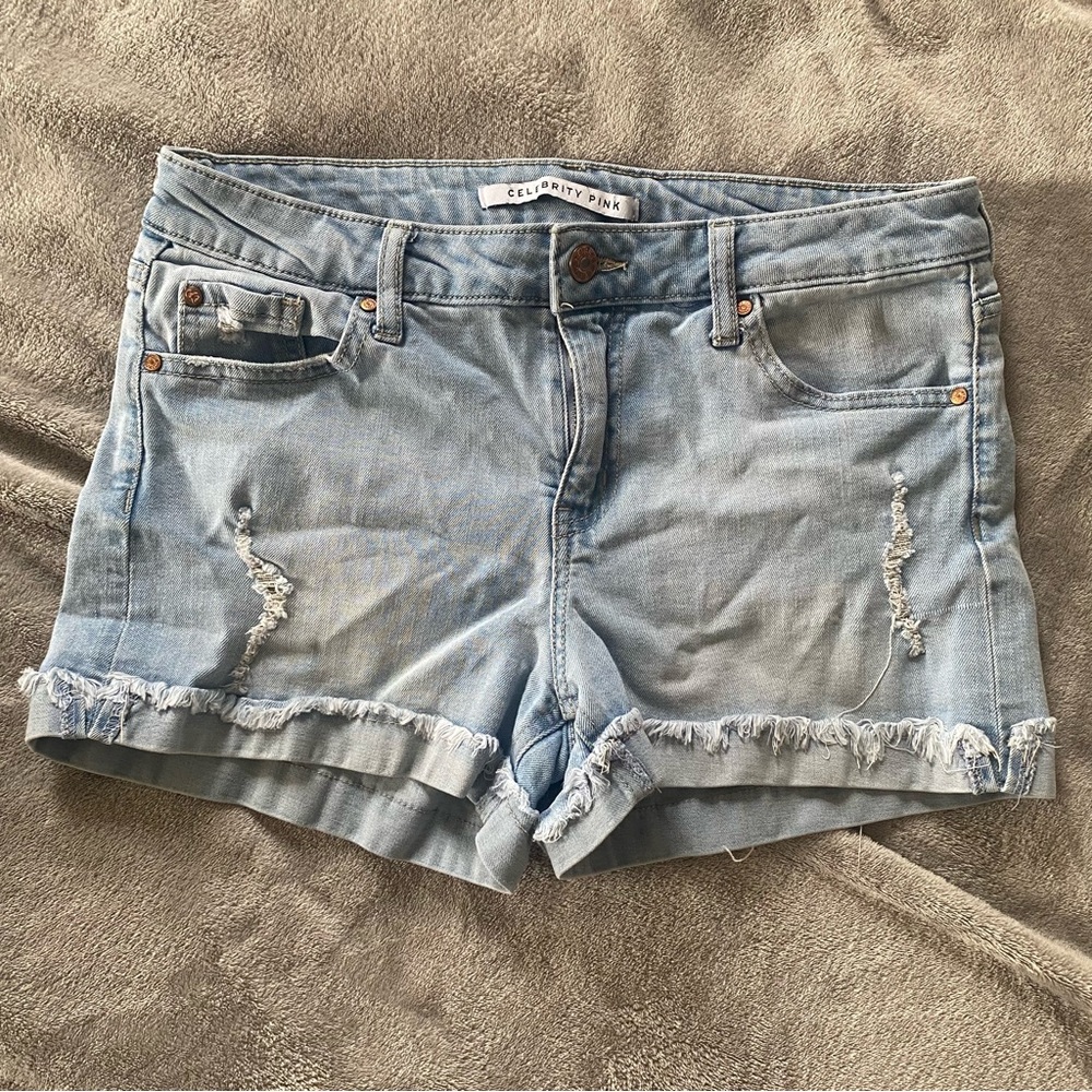 Light Denim Shorts